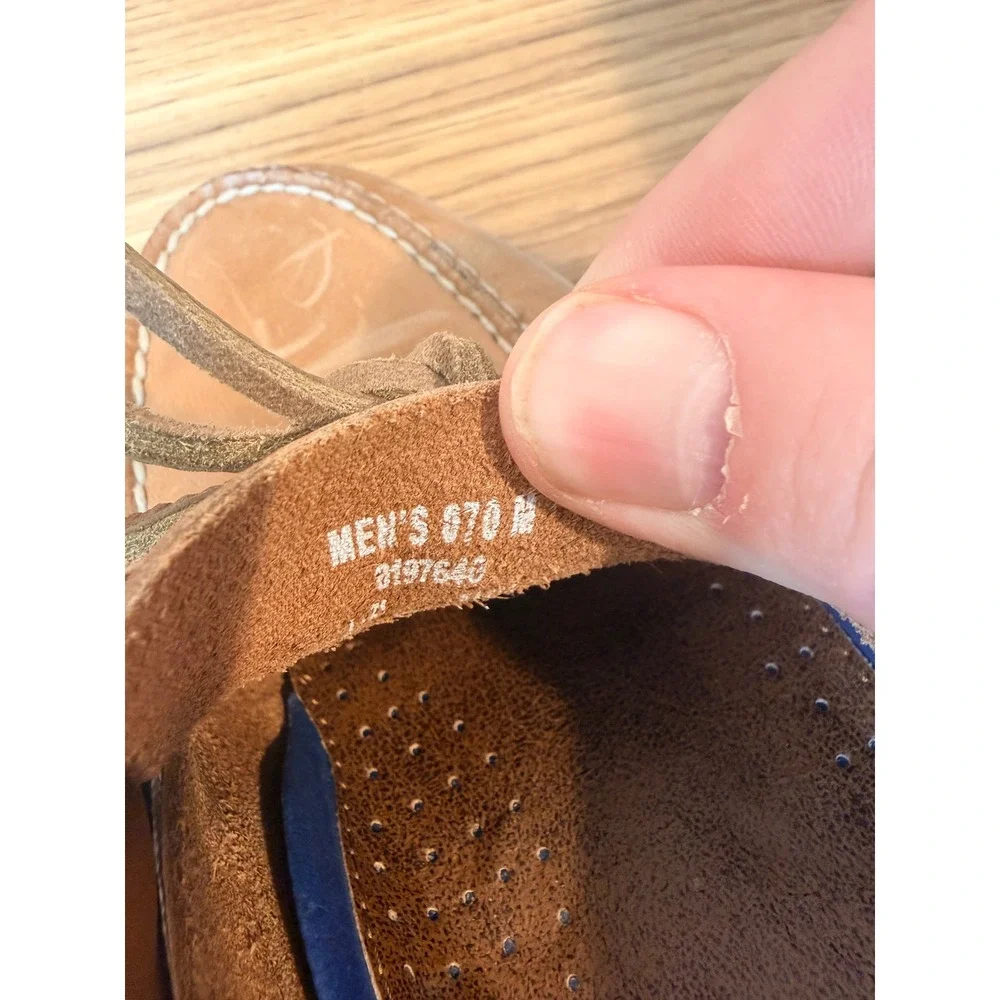 Sperry Top-Sider Authentic Original Boat Shoes Mens 7M Tan Leather 0197640